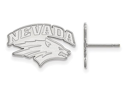 LogoArt SS004UNR Nevada Small (1/2 Inch) Post Earrings (Sterling Sliver)
