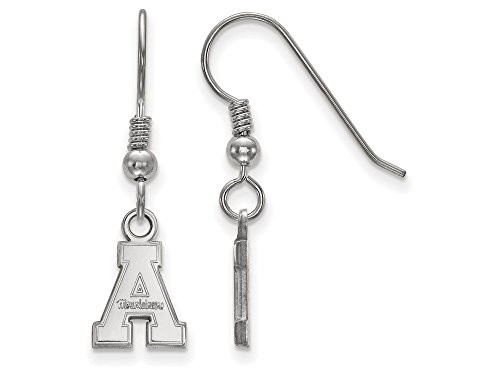 LogoArt SS005APS Appalachian State Extra Small (3/8 Inch) Dangle Earrings (Sterling Sliver)