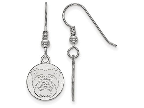 LogoArt SS003BUT Sterling Silver LogoArt Butler University Small Dangle Earrings