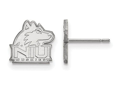 LogoArt SS007NIU Northern Illinois Extra Small (3/8 Inch) Post Earrings (Sterling Sliver)