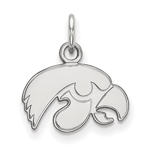 LogoArt SS001UIA NCAA Iowa Hawkeyes 3/8 XS Hawkeye Head Pendant, One Size