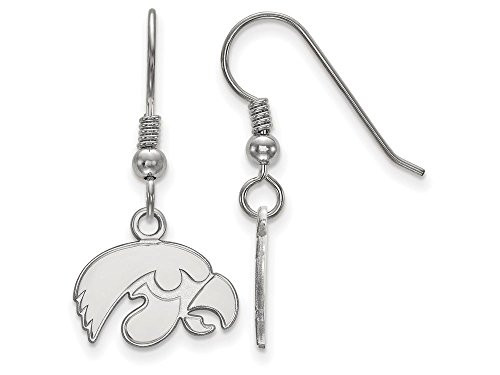 LogoArt SS006UIA Iowa Extra Small (3/8 Inch) Dangle Earrings Wire (Sterling Silver)