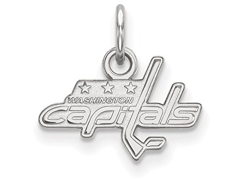 LogoArt SS001CAP Sterling Silver NHL LogoArt Washington Capitals XS Pendant