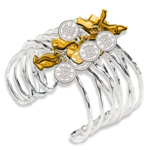Logo Art BRI074BR Boston Bruins BOSTON BRUINS CELEBRATION CUFF BRACELET