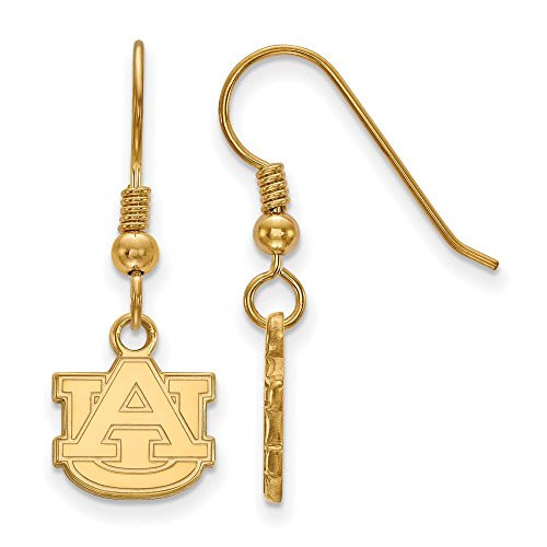LogoArt GP006AU Auburn Extra Small (3/8 Inch) Dangle Earrings Wire (Gold Plated).