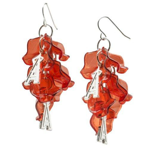 Logo Art ANG074ERD Los Angeles Angels of Anaheim ANAHEIM ANGELS CELEBRATION DANGLE EARRINGS