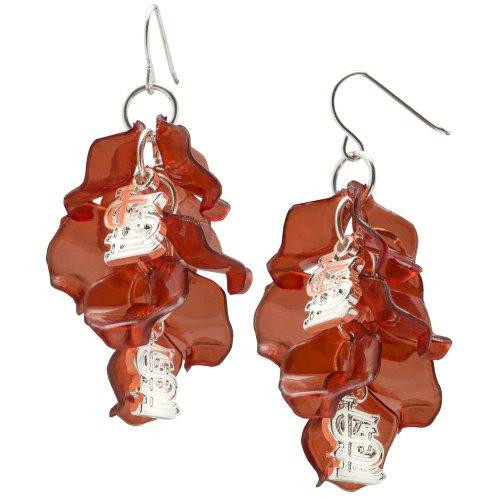 Logo Art CRD074ERD St.Louis Cardinals ST LOUIS CARDINALS CELEBRATION DANGLE EARRINGS