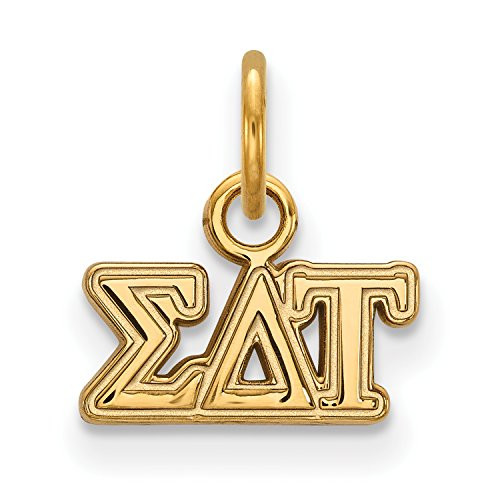 LogoArt GP001SDT Sterling Silver w/GP LogoArt Sigma Delta Tau XS P