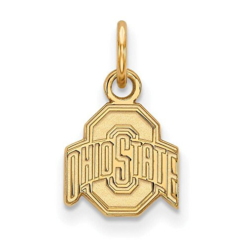 LogoArt GP001OSU Sterling Silver w/GP Ohio State University XS Pendant.
