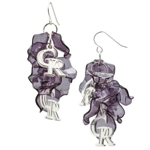 Logo Art ROK074ERD Colorado Rockies COLORADO ROCKIES CELEBRATION DANGLE EARRINGS