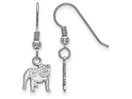 LogoArt SS062UGA Georgia Extra Small (3/8 Inch) Dangle Earrings Wire (Sterling Silver).