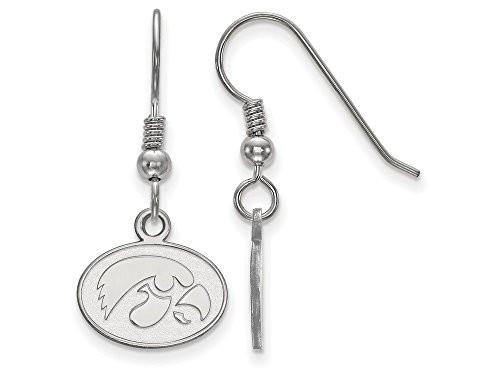 LogoArt SS048UIA Iowa Extra Small (3/8 Inch) Dangle Earrings Wire (Sterling Silver).
