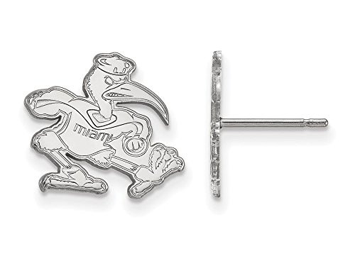 LogoArt SS051UMF Miami Small (1/2 Inch) Post Earrings (Sterling Silver).