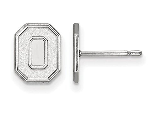 LogoArt SS051OSU Ohio State Extra Small (3/8 Inch) Post Earrings (Sterling Silver).