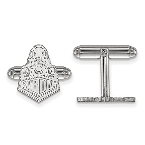 LogoArt SS047PU Purdue Cuff Links (Sterling Silver).