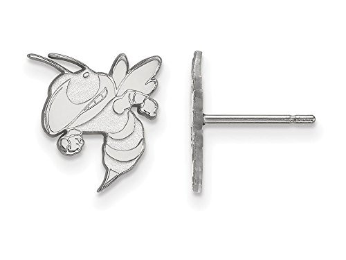 LogoArt SS048GT Sterling Silver LogoArt Georgia Institute of Technology Small Post Earrings