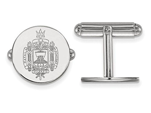 LogoArt SS038USN Sterling Silver LogoArt Navy Crest Cuff Link