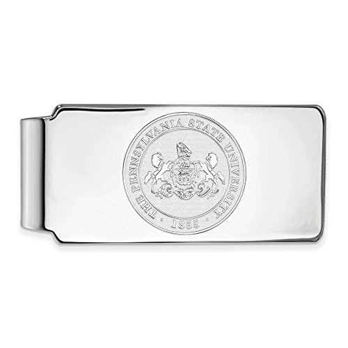 LogoArt SS046PSU Sterling Silver LogoArt Penn State University Money Clip Crest