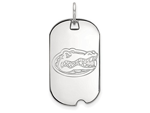 LogoArt SS027UFL Sterling Silver LogoArt University of Florida Small Dog Tag