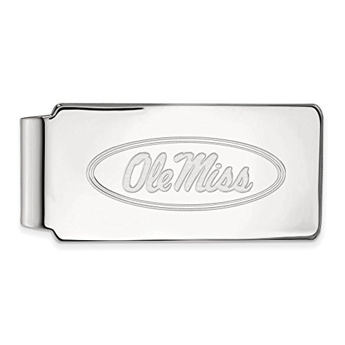 LogoArt SS025UMS Sterling Silver LogoArt University of Mississippi Money Clip