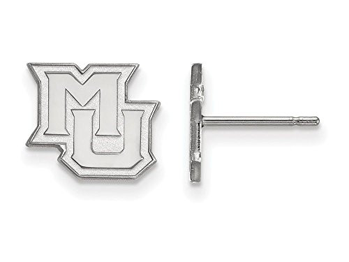 LogoArt SS018MAR Marquette Extra Small (3/8 Inch) Post Earrings (Sterling Sliver).
