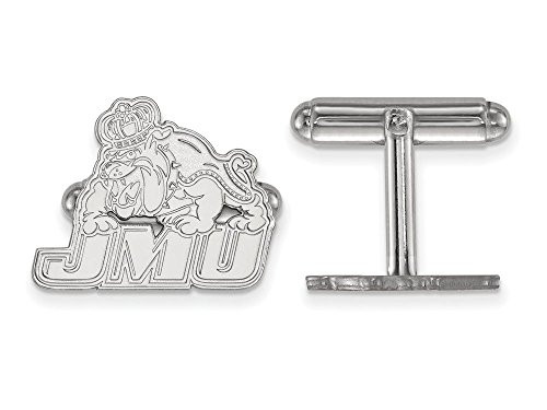 LogoArt SS020JMU James Madison Cuff Links (Sterling Sliver).