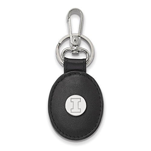 Sororities SS013UIL-K1 Sterling Silver LogoArt University of Illinois Bl