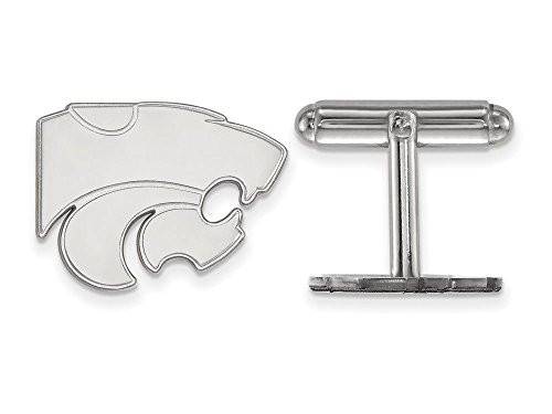 LogoArt SS012KSU Sterling Silver LogoArt Kansas State University Cuff Link