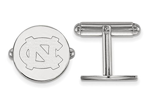 LogoArt SS011UNC Sterling Silver LogoArt University of North Carolina Cuff Link