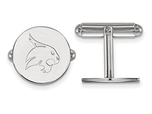LogoArt SS010TST Sterling Silver LogoArt Texas State University Cuff Link