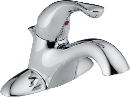 Delta 520-PPU-DST  Classic Single Handle Centerset Bathroom Faucet, Chrome