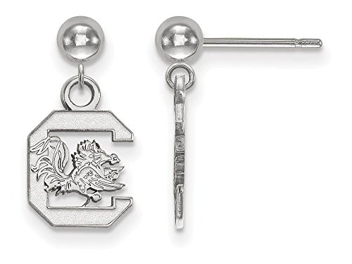 LogoArt SS010USO Sterling Silver LogoArt University of South Carolina Earrings Dangle Ball