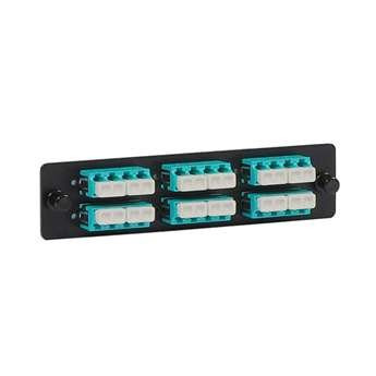 ICC ICFOPL161G ADAPTER PANEL- 6-QUAD LC- 24F- AQUA- 10G.