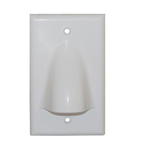 ICC IC640BSSWH Faceplate Bulk Nose White 1 Gang.