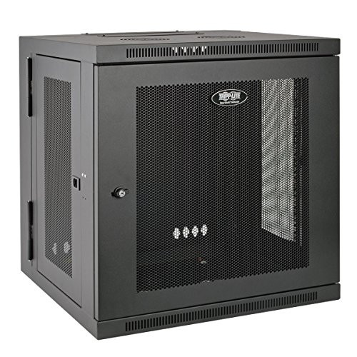 Tripp Lite SRW10US 10U Wall Mount Rack Enclosure Server Cabinet, Hinged, 20.5" Deep, Switch-Depth ().