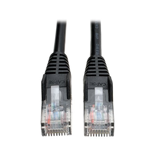 Tripp Lite N001-050-BK Cat5e 350MHz Snagless Molded Patch Cable (RJ45 M/M) - Black, 50-ft.().