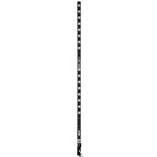Tripp Lite PDUMV40 Metered PDU, 20A Dual Circuit, 32 Outlets (5-15/20R), 120V, L5-20P/5-20P, 10 ft. Cord, 0U Vertical Rack-Mount Power ().