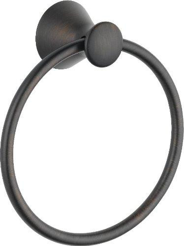 Delta 73846-RB Faucet Lahara Towel Ring, SpotShield Venetian Bronze.