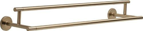 Delta 75925-CZ Faucet Trinsic 24inch Double Towel Bar Rack, Champagne Bronze