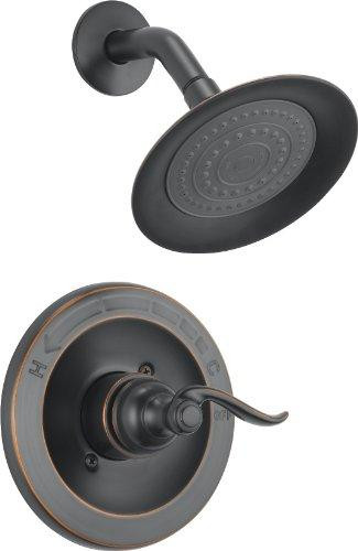 Delta BT14296-OB Faucet Windemere Single-Function Shower Trim Kit with Single-Spray Shower Head, Oil Rubbed Bronze (Valve Not Included)