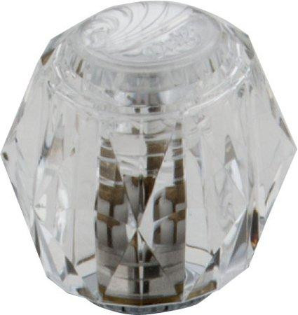 Delta H61 Classic Clear Knob Handles (Set of 2) Finish: Chrome