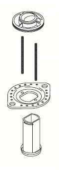 Delta RP40666 Other Hand Shower Shank Assembly - R4700 - Roman Tub 132371