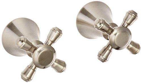Delta H295SS Cassidy Metal Cross Handle Set - Deck Mount Bathroom & Bidet 140698