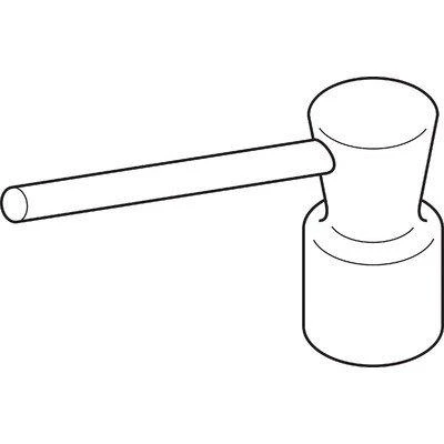 Delta RP21905NN Faucet Soap/Lotion Dispenser Pump Head, Pearl Nickel