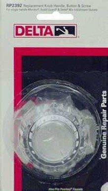 Delta RP2392 Faucet Single Clear Knob Handle Kit with Button, Other Finishes