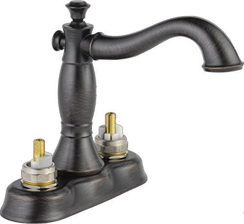 Delta 2597LF-RBMPU-LHP Faucet Cassidy Two Handle Center-Set Bathroom with Metal Pop-Up, Venetian Bronze