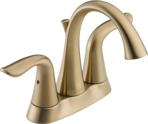 Delta 2538-CZMPU-DST  Lahara Two Handle Centerset Lavatory Faucet, Champagne Bronze