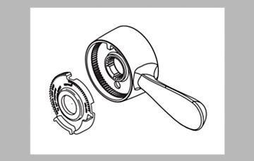 Delta RP73643SS Faucet Classic, Handle Assembly, Stainless