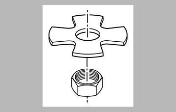 Delta RP60456 Faucet Leland Nut and Washer - Spout
