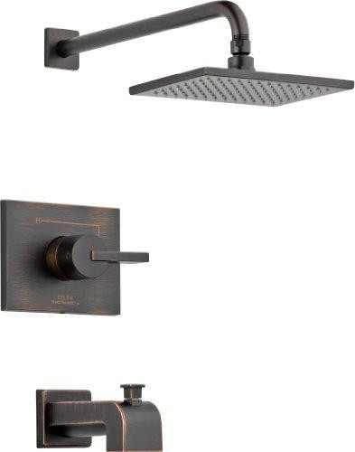 Delta T14453-RB Faucet Vero Monitor 14 Series Tub and Shower Trim, Venetian Bronze